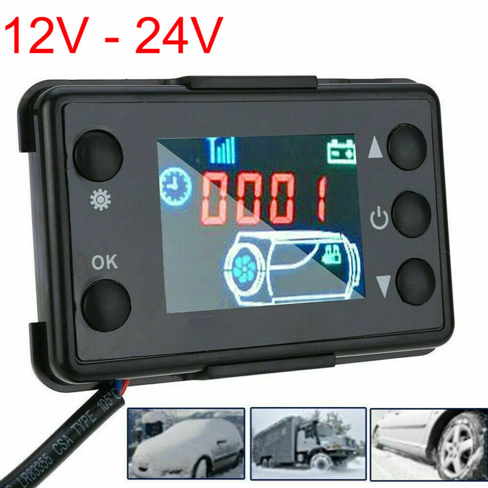 12V Car Air Diesel Heater Parking Remote Controller LCD Monitor Switch