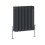 NRG (600x605mm-3 Column, Anthracite) NRG Traditional Radiator Horizontal Vertical Cast Iron Style Double Triple Panel Rads 2