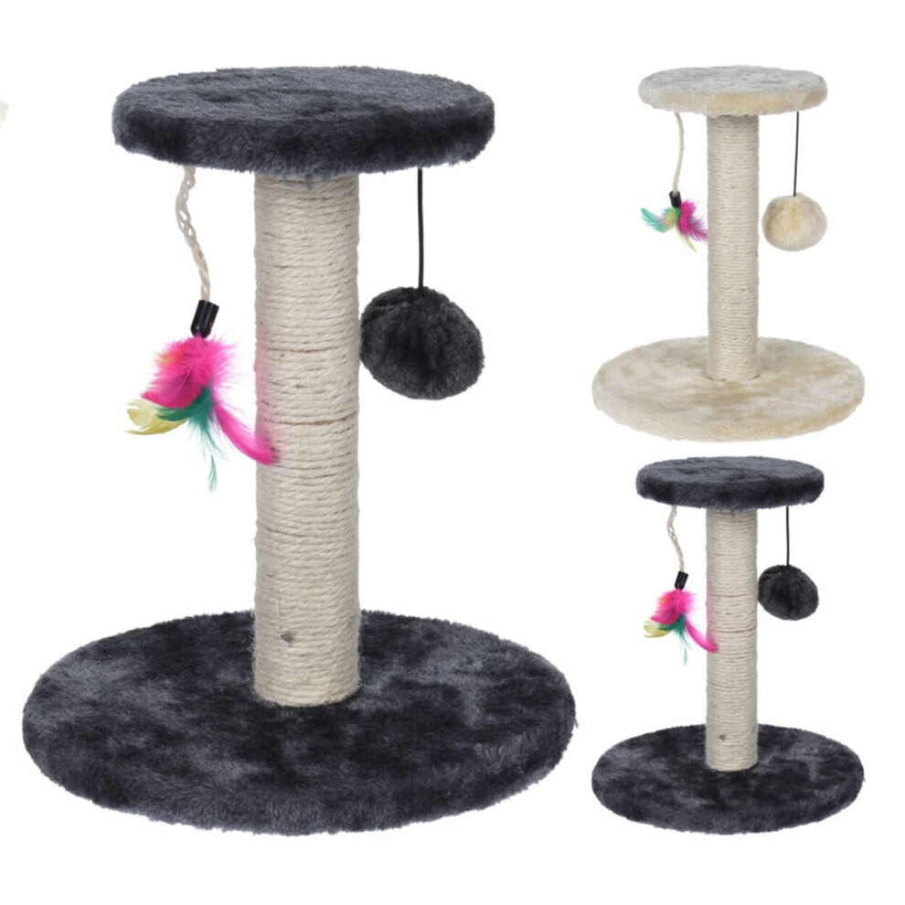 Cat Scratching Post With Hanging Toys | Tower Scratch Post For Cat & Kittens