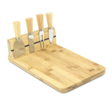 Beautiful Cheese Board with Knives Set | 30x20x9 cm Cheese Platter Knife Set