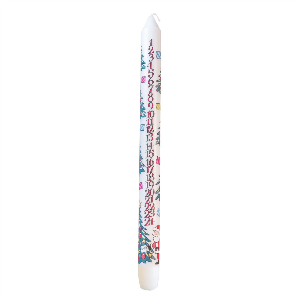 Carousel Countdown To Christmas Advent Candle | Advent Christmas Candle - Christmas Tree