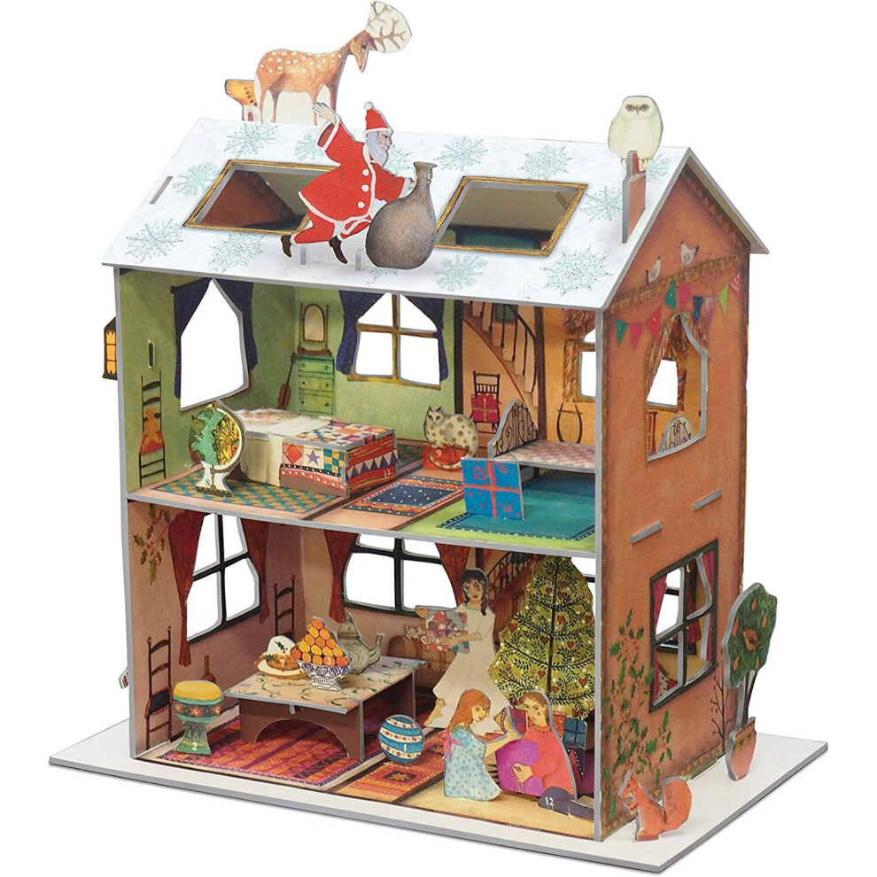 Carousel The Night Before Christmas 3D Pop & Slot Freestanding Christmas Advent Calendar