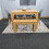 Dining Table,4 Grey Chairs and 1 Bench Oak Effect Set of 6 5