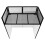 Supporto DJ Booth cabina tavolo pieghevole setup mobile discoteca nero e bianco 6