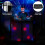 Supporto DJ Booth cabina tavolo pieghevole setup mobile discoteca nero e bianco 2