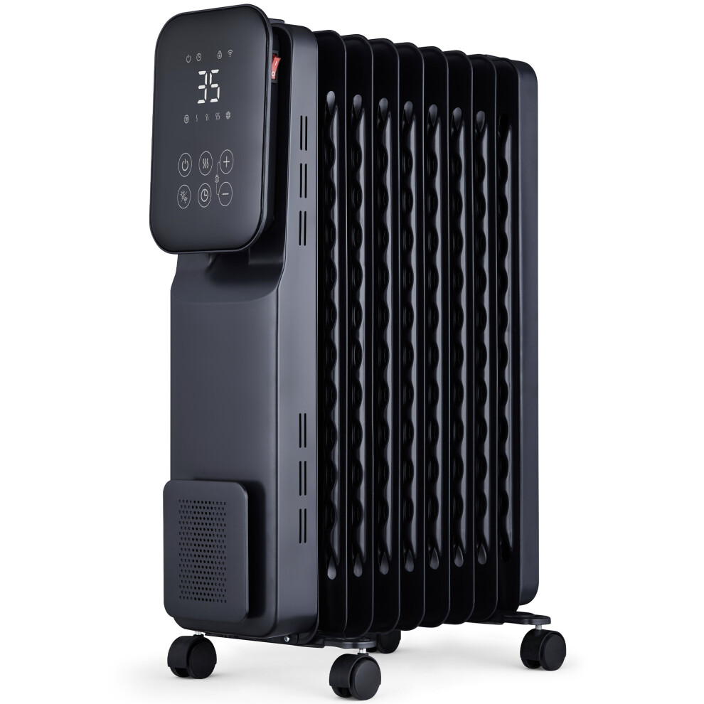 (2kW) Oil Filled Radiator Digital LED Display Wifi Enabled Timer