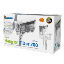 SuperFish Hang On External Aquarium Filter 200 HOB Waterfall Hanging Filtration Skimmer