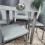 Round Grey Glass Kitchen Dining Table With Storage Shelf Chairs Set 10