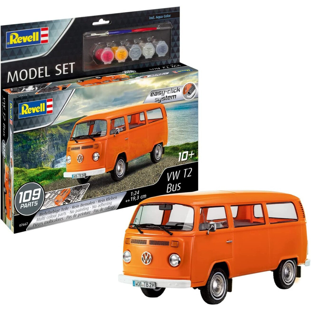 Vw T2 Bus 1:24 Scale Model Kit With New Tool