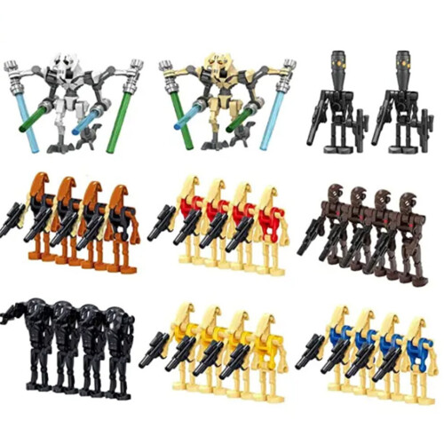 (28 Pcs Set) Star Wars Minifigures Battle Droid Building Blocks