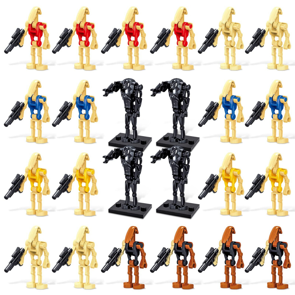 (24 Pcs Set) Star Wars Minifigures Battle Droid Building Blocks