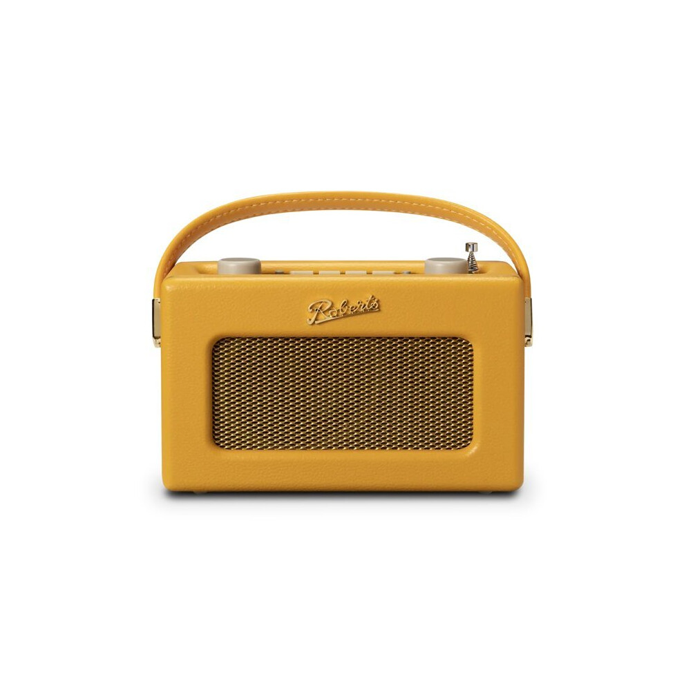 Roberts Revival Uno BT DAB DAB+ FM Radio with 2 alarms and line out in Sunburst Yellow Bluetooth