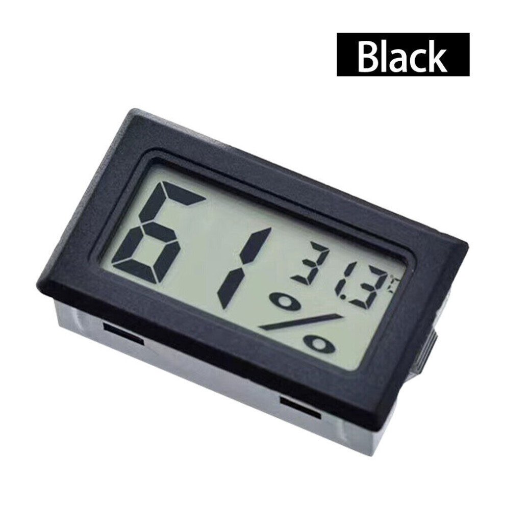 (  Black,   3pcs) Digital Temperature Humidity Meter Sensor Thermometer Hygrometer Room