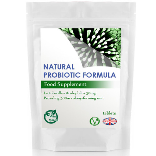Acidophilus Lactobacillus Natural Probiotic (60 Tablets) Digestion