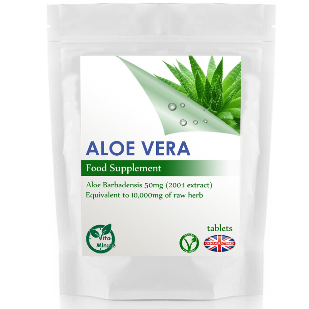 ALOE VERA 10,000mg | 60 Tablets | Natural Probiotic, Blood Sugar, UK