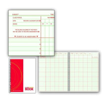 Hammond & Stephens 1473680 8 Subject 35 Student 0.9 Week Class Record Book, 9.25 x 12.25 in., PolyIce Cover