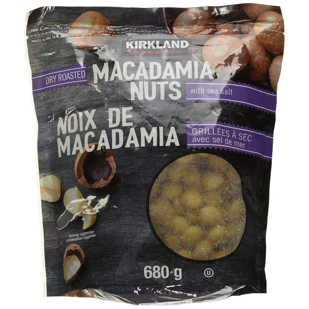 Kirkland Signature Dry Roasted Macadamia Nuts 680g