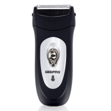 Geepas Rechargeable Men Electric Shaver with Pop-Up Trimmer | Double-Head Foil Razor with Titanium Mesh & Reflex Action System