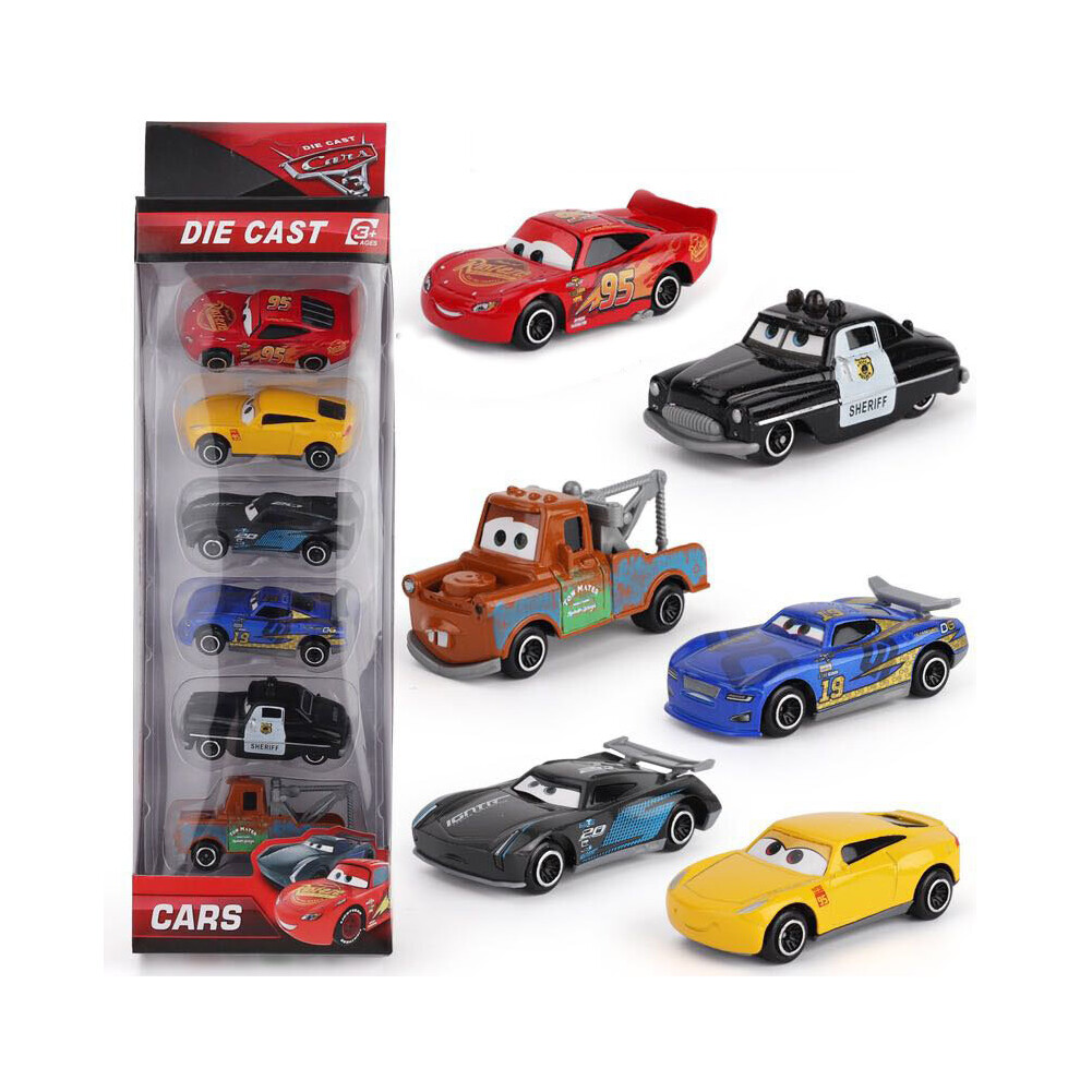 (Disney Pixar Cars 3) 6Pcs Toy Cars Racer Car Kids Toy Collection Set Disney Pixar|Avengers Alloy