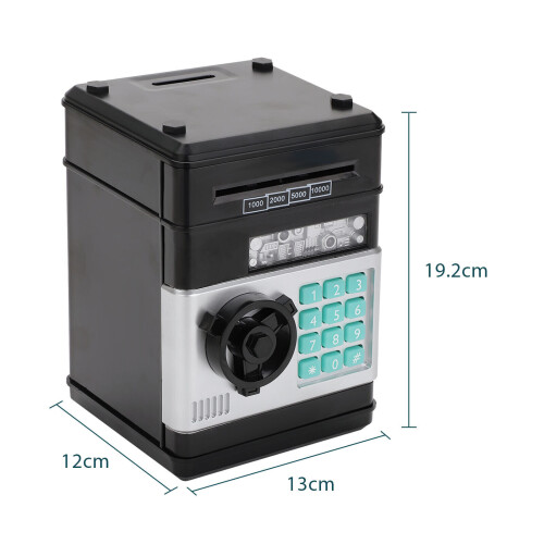 Plastic Digital Electronic Safe Coded Box Home Office Hotel Moneybox on ...