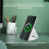 3 in1 Foldable 15W Magsafe Magnetic Wireless Charger Pad For iPhone 4