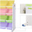 Kids Toy Storage Rack Unit 16 Boxes Removable Bins Freestanding 5