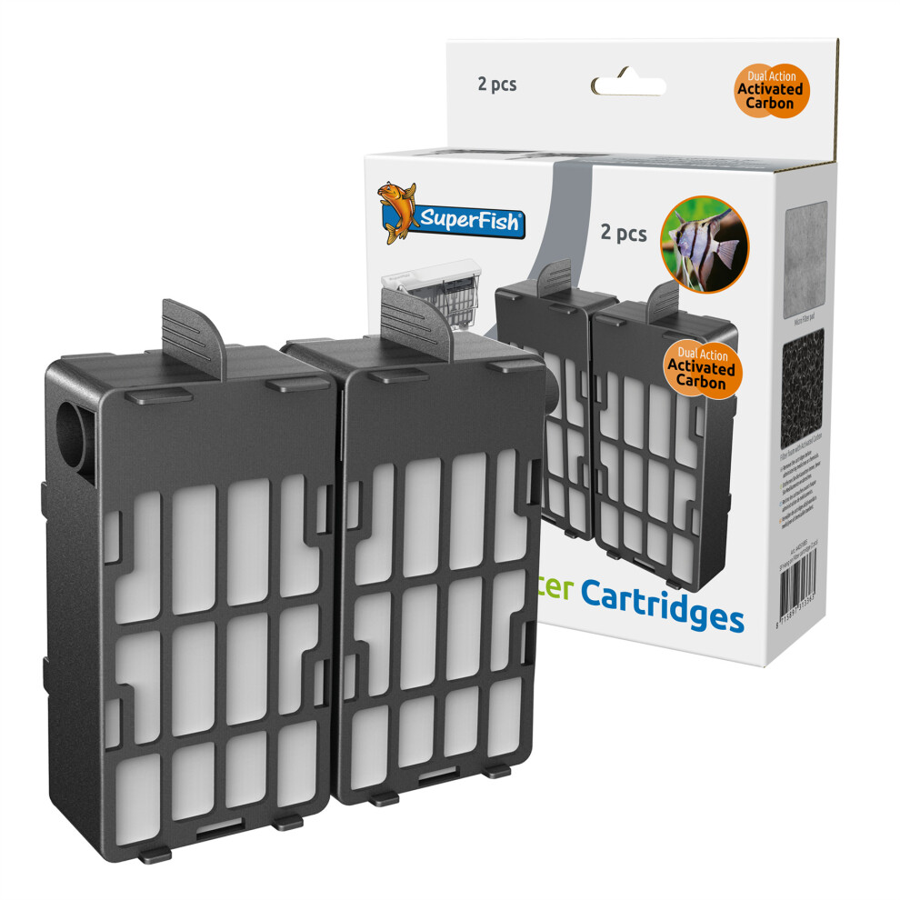 Superfish Hang On Filter Media Replacement Cartridge 2pcs Spare