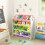 Kids Toy Storage Rack Unit 16 Boxes Removable Bins Freestanding 3