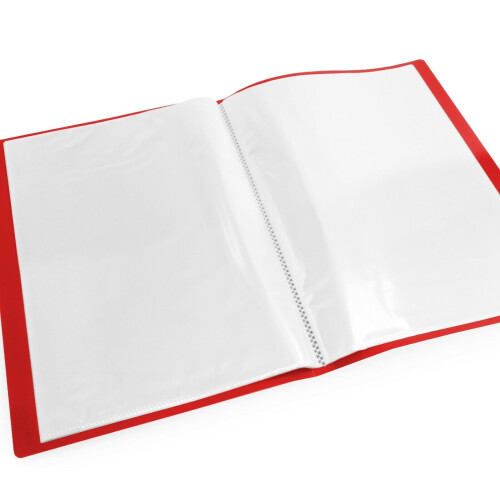 5 Star Office 5 Star A4 Soft Cover Display Book - Polypropylene - 40 Pockets - Red - Single 1