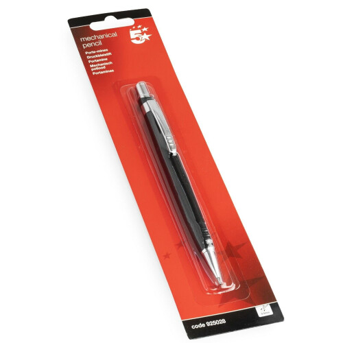 5 Star Office 5 Star Mechanical Pencil - 0.5mm - Black Barrel - Single Pencil 2