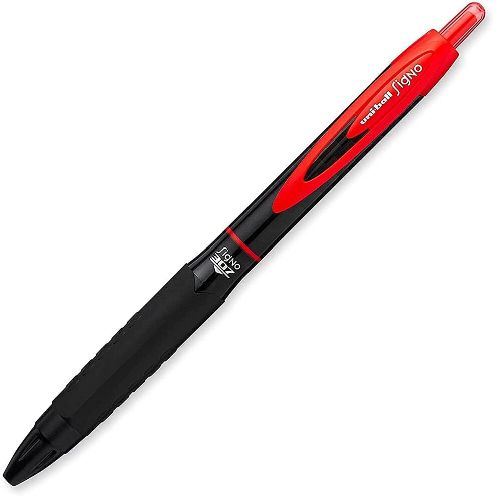 Uni-Ball Signo 307 - Fine Retractable Rollerball Pen - Single - Red - UMN-307