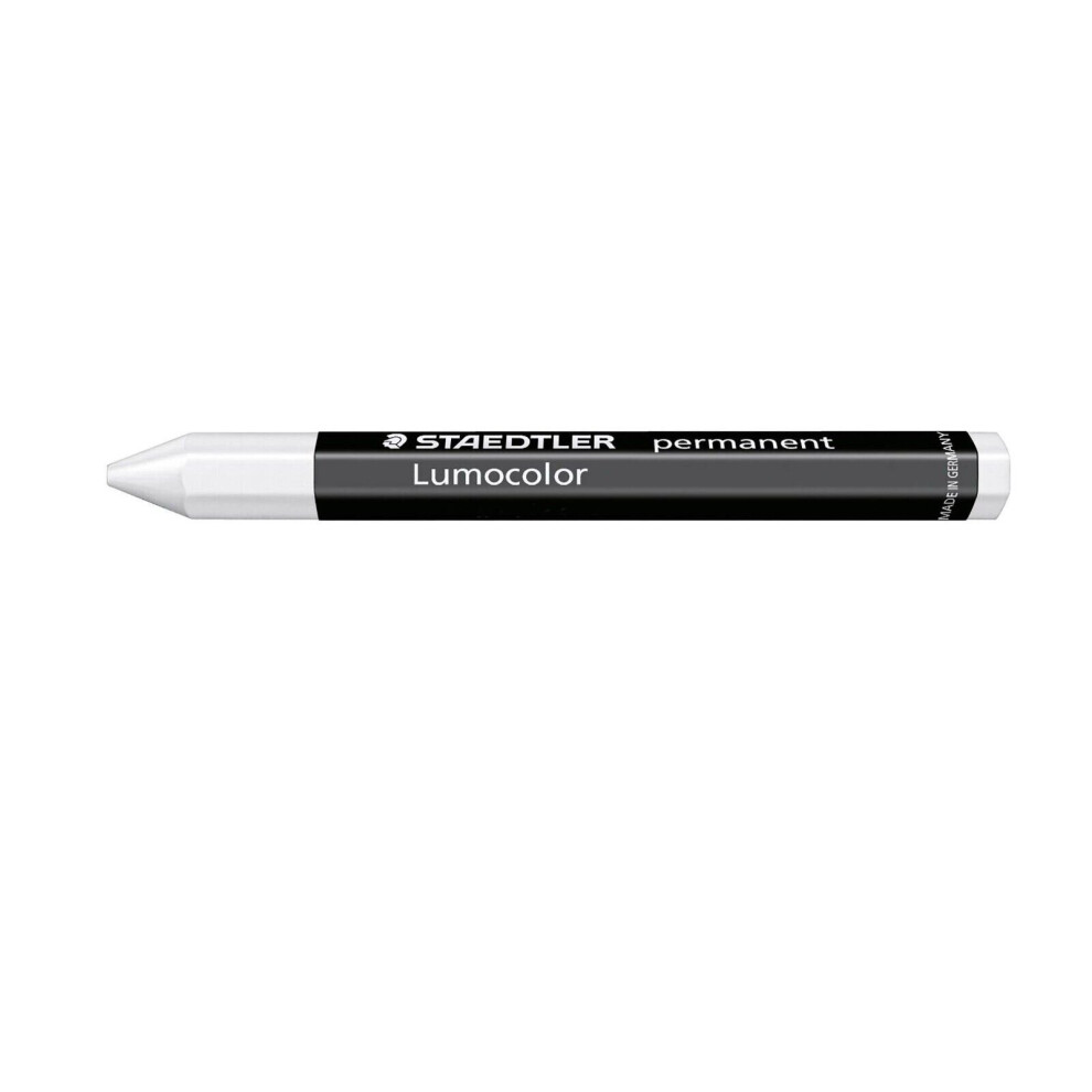 Staedtler 236 Lumocolor Permanent Universal Jumbo Crayon - White - Single