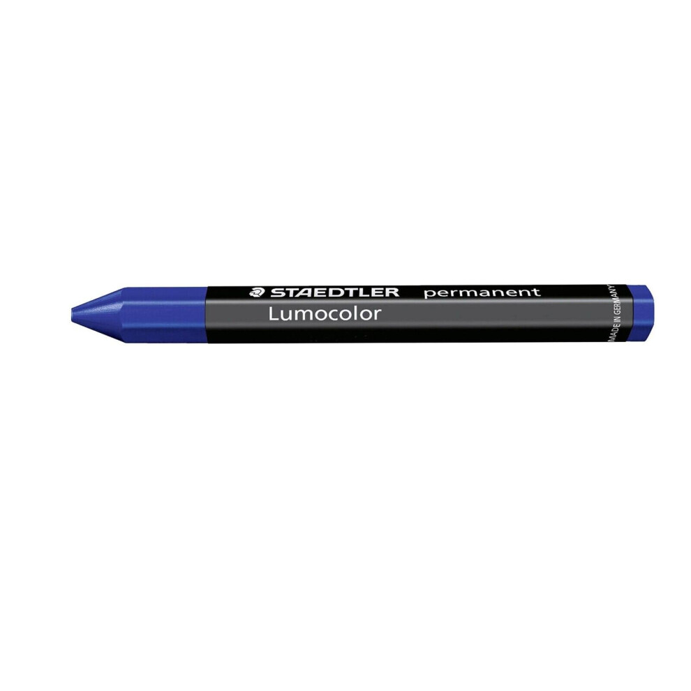 Staedtler 236 Lumocolor Permanent Universal Jumbo Crayon - Single Blue