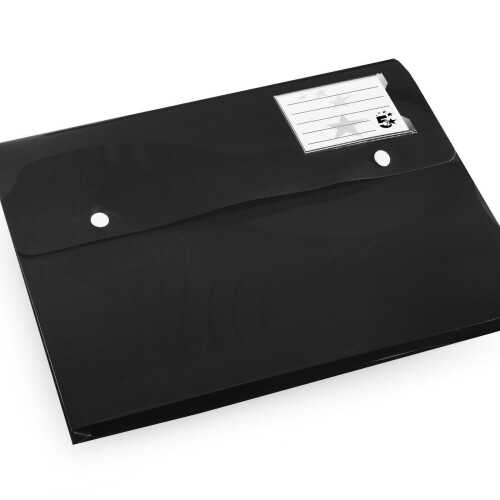 5 Star Office 5 Star A4 Document Wallet - Polypropylene - Black - Pack of 3 - 908749 2