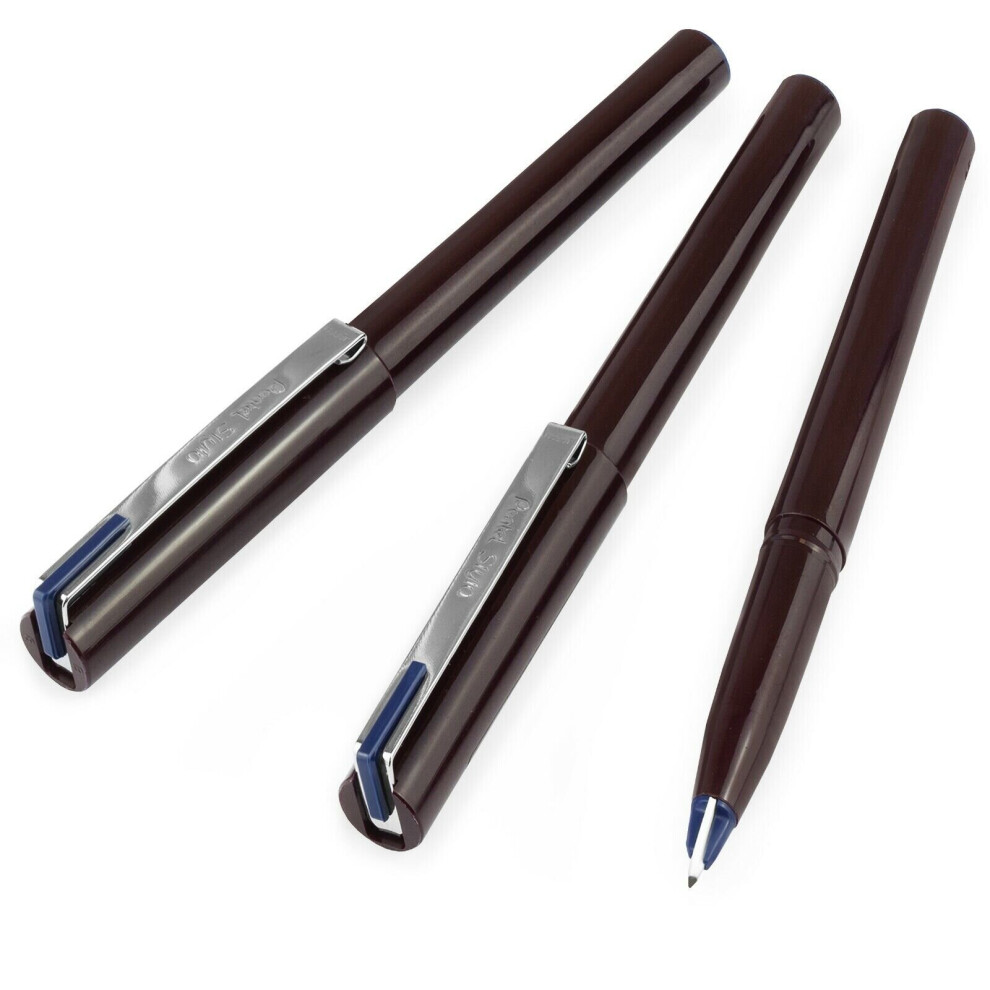Pentel Jm20 Stylo Disposable Fountain Pen - Navy Blue Ink - Pack Of 3