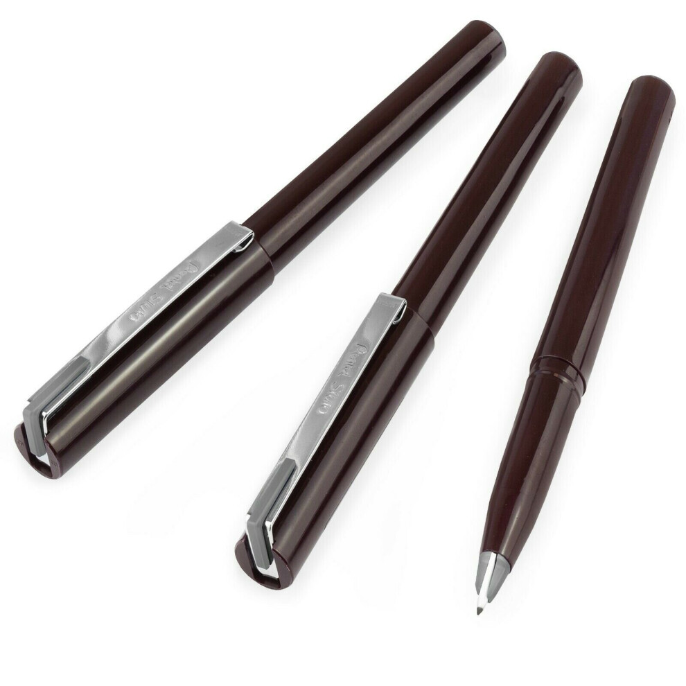 Pentel Jm20 Stylo Disposable Fountain Pen - Grey Ink - Pack Of 3