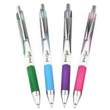 Zebra Classic Z-Grip Flight Ballpoint Pens - 1.2mm - Purple, Pink, Green, Light Blue - Pack of 4