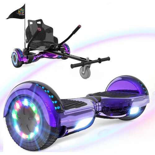 Mega Motion 6.5'' Self Balanced Electric Scooter Hoverboard with Hoverkarts Segway