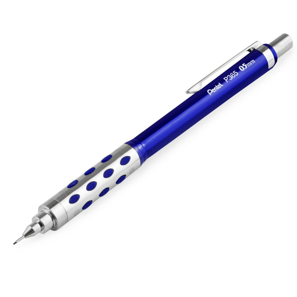 Pentel P365 Automatic Mechanical Pencil - 0.5Mm - Barrel - Single Blue