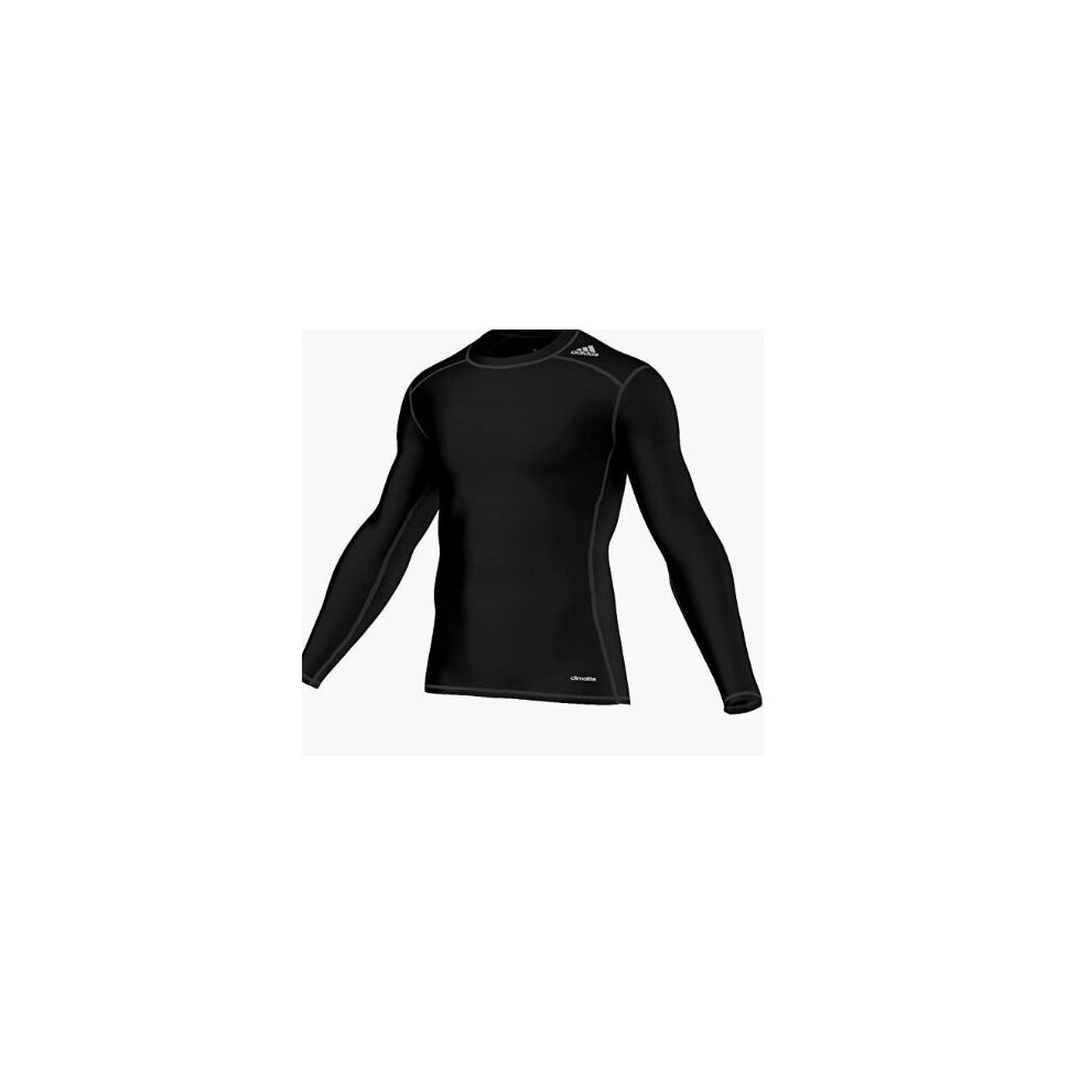Adidas TechFit Base Layer Long Sleeve T-Shirt Black - M