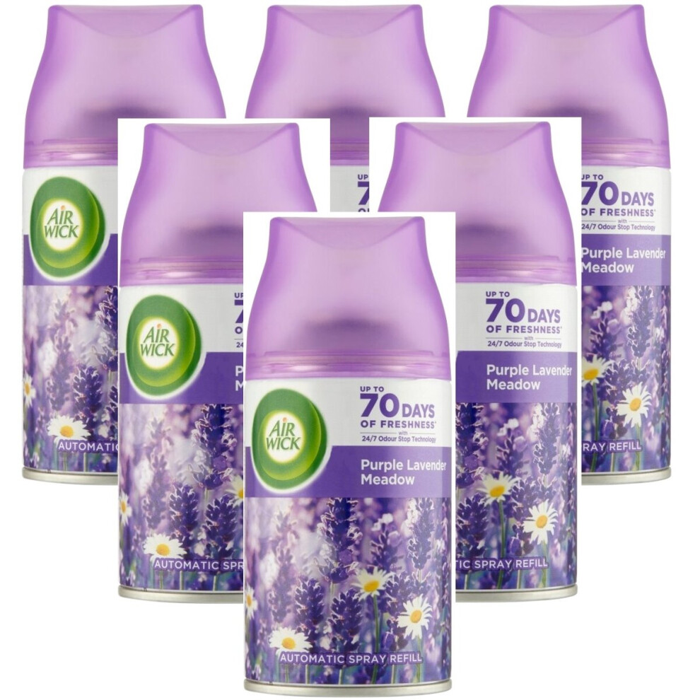 6 x Air Wick Freshmatic Max Automatic Spray Refill 250ml - Lavender