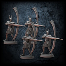Steamforged Games Dark Souls: Role Playing Games Mini Wave 1 No 2 Silver Knight Greatbowmen Figure Board Games