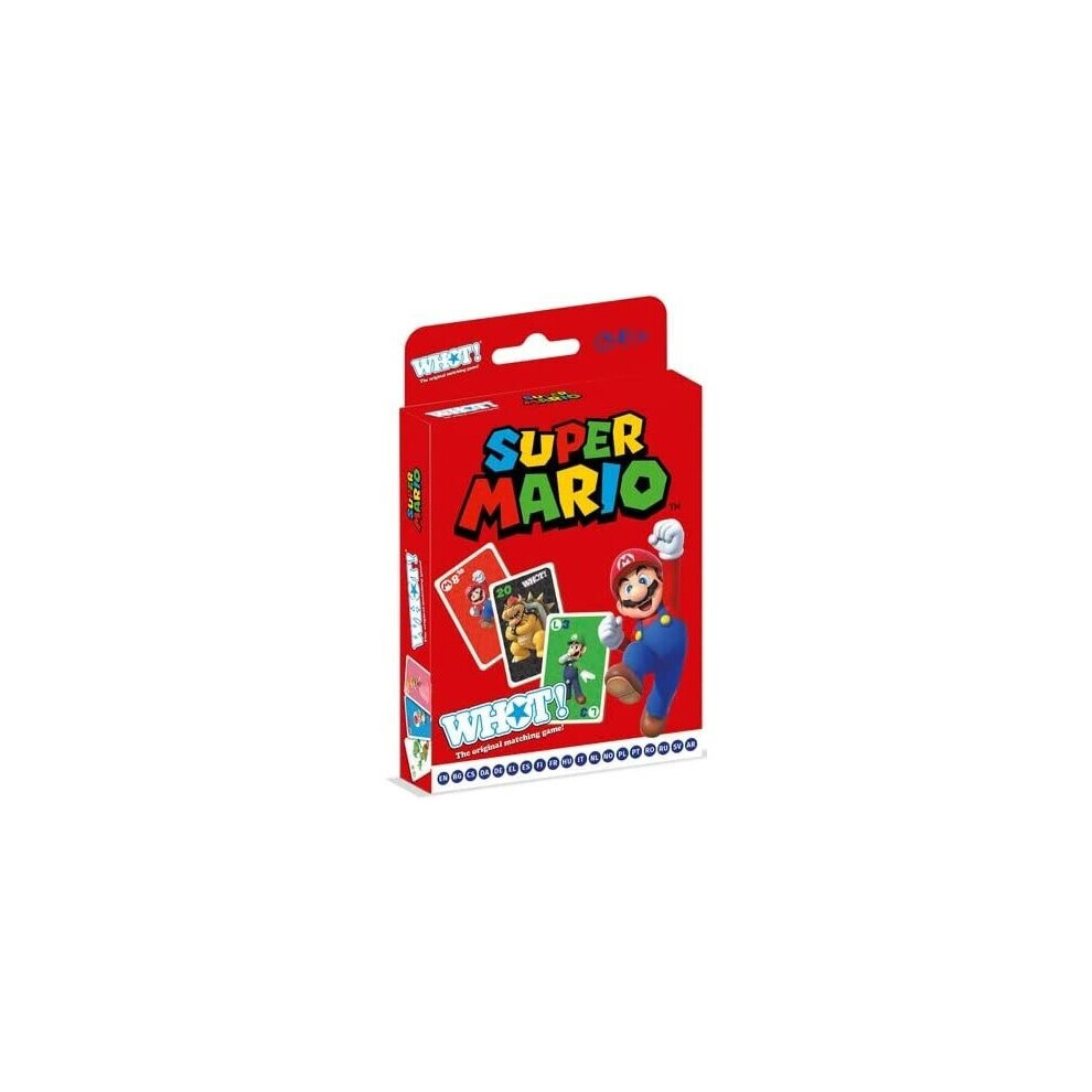 Waddingtons Super Mario Whot Gioco Di Carte, Abbina A Turno Forme, Numeri E Personaggi Tra Cui Luigi, Yoshi, Peach E Toad, Gioco Da Viaggio Per Bambini Dai 5 Anni In Su-image