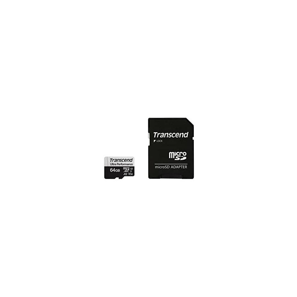 Transcend Performance Card Imaging Microsd 64Gb Microsd W/ Adapter Uhs-I U3 A2 Ultra Performance 760557849582