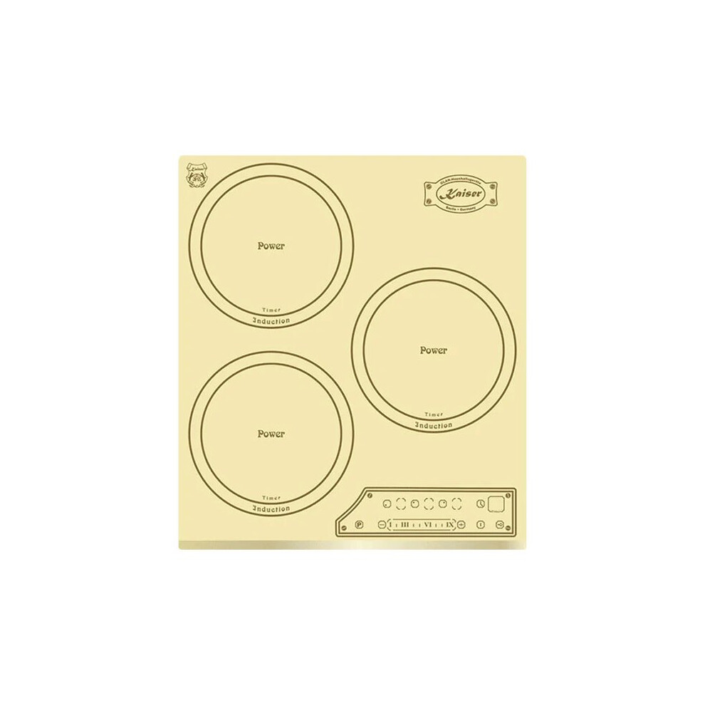 Kaiser Art Deco 45Cm Induction Hob | Ivory Cooktop 3 Cooking Zones White,Cream