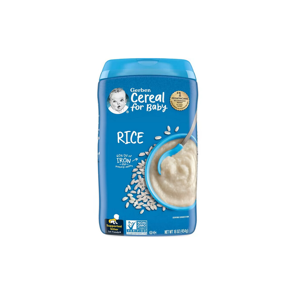 Gerber, Rice Single Grain Cereal, 1st Foods, 454g