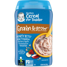 Gerber, Céréales pour Tout-Petit, Céréales et Croissance, Bouchons Gourmands Multicéréales, 12+ Mois, Banane, Pomme, Fraise, 8 oz (227 g)
