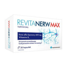 Revitanerw Max Vitamin B1 - 30 Capsules for Energy Metabolism and Nervous System Support