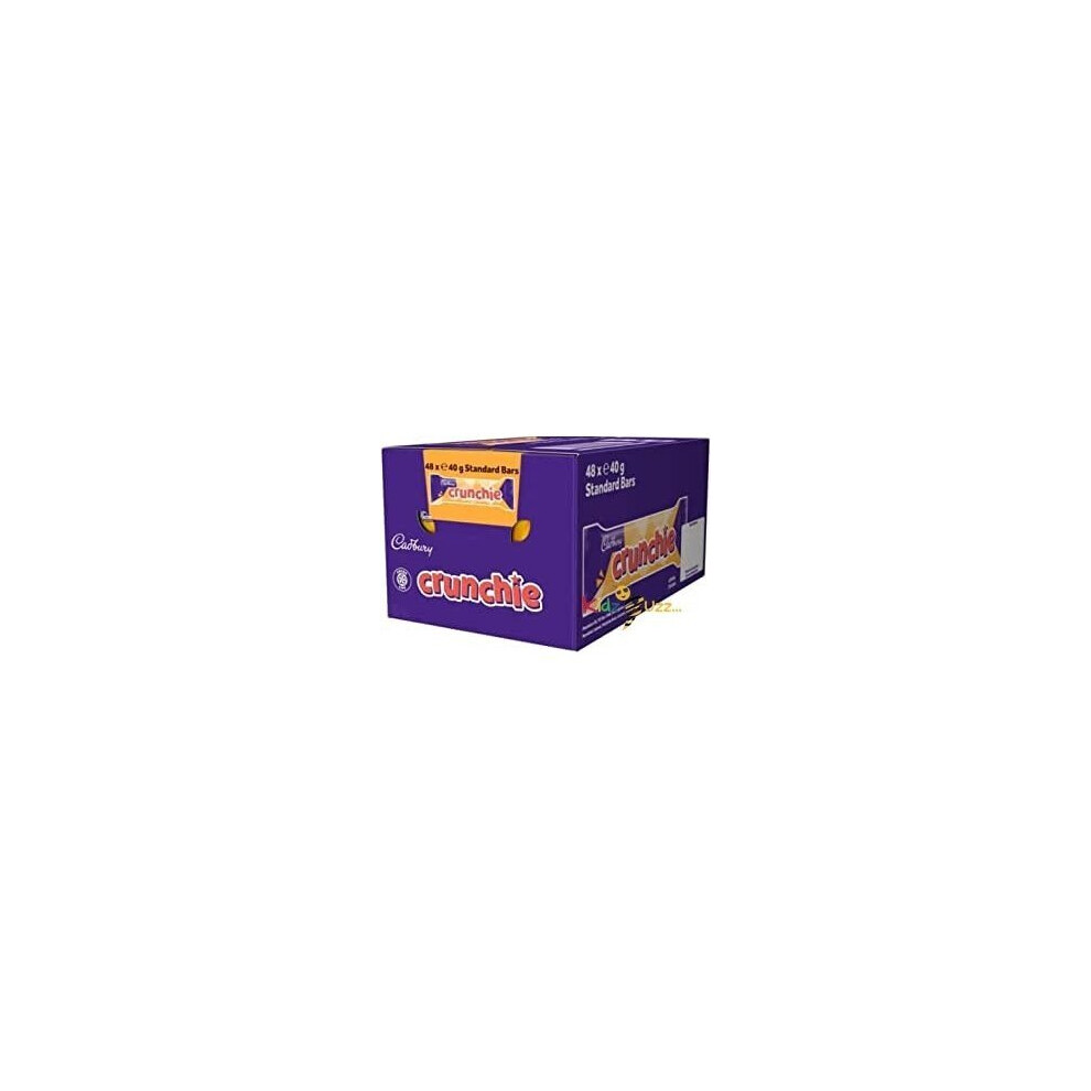 Cadbury (Pack Of 12) Crunchie Chocolate Bar Honeycomb 40G