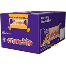 (Pack Of 24 ) Cadbury Crunchie Chocolate Bar honeycomb 40g